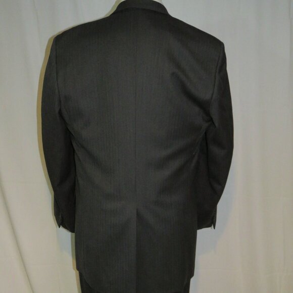 Brooks Brothers 1818 Madison Saxxon Gray Herringbone Two Button Suit 46XL - Picture 9 of 14